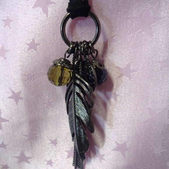 Pair of Native American Inspired Necklaces Leather chain Long Chain Necklace - Picture 3 of 6